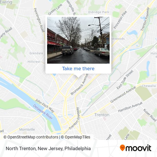 Mapa de North Trenton, New Jersey