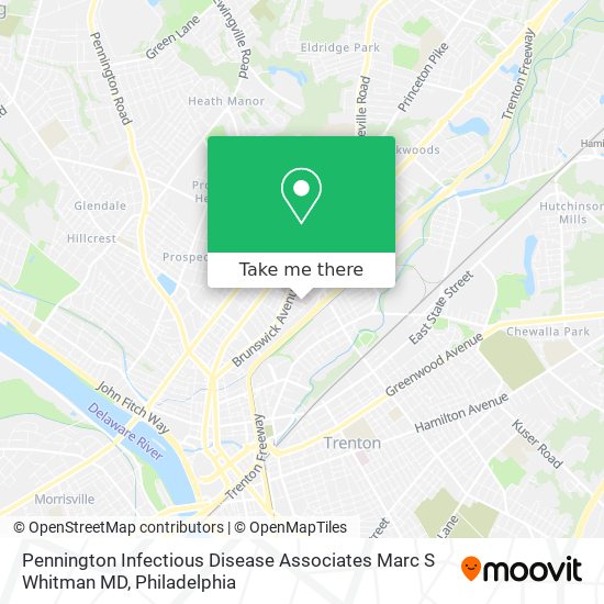 Mapa de Pennington Infectious Disease Associates Marc S Whitman MD