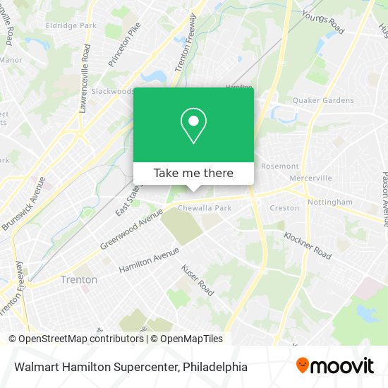 Mapa de Walmart Hamilton Supercenter