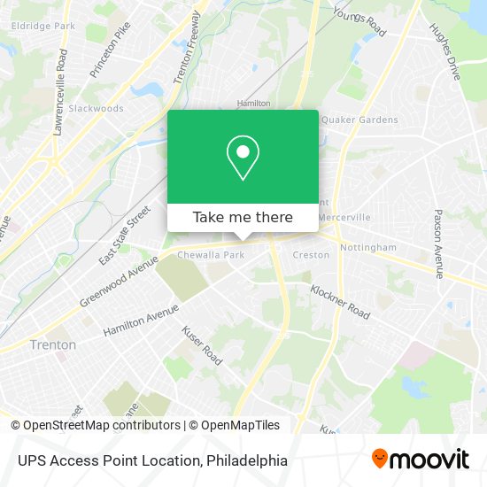 UPS Access Point Location map