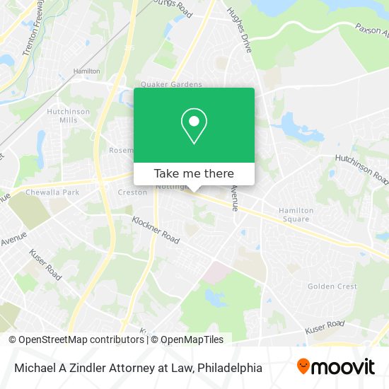 Mapa de Michael A Zindler Attorney at Law