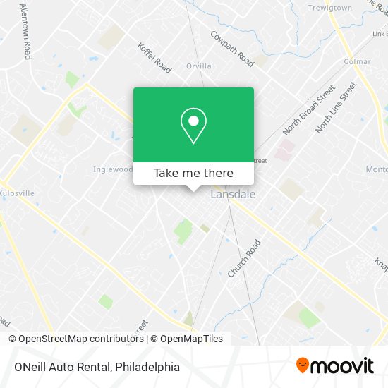 ONeill Auto Rental map