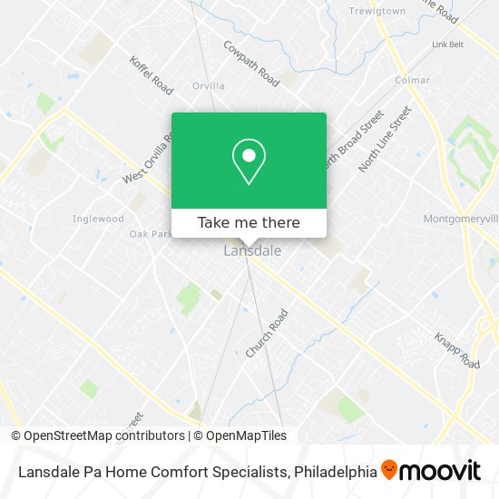 Lansdale Pa Home Comfort Specialists map