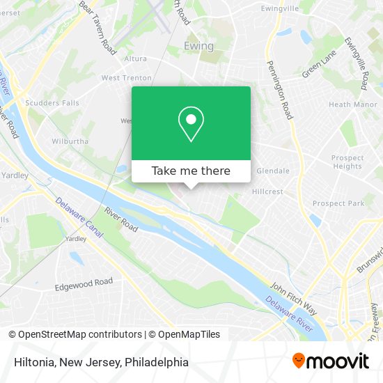Mapa de Hiltonia, New Jersey