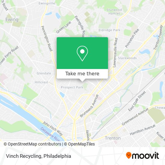 Vinch Recycling map