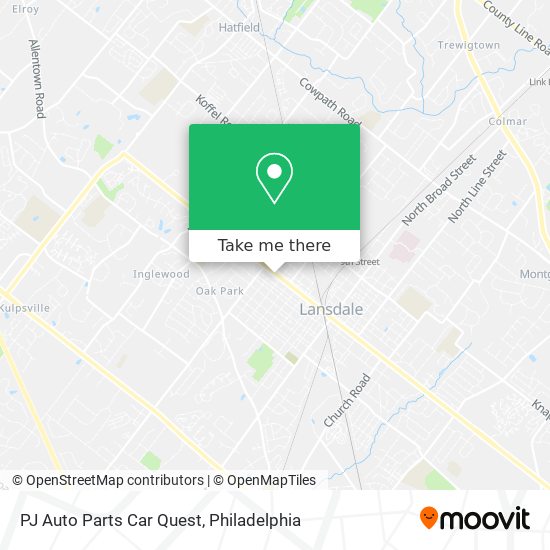 Mapa de PJ Auto Parts Car Quest