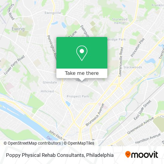 Poppy Physical Rehab Consultants map