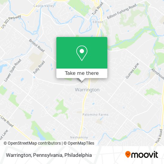 Mapa de Warrington, Pennsylvania