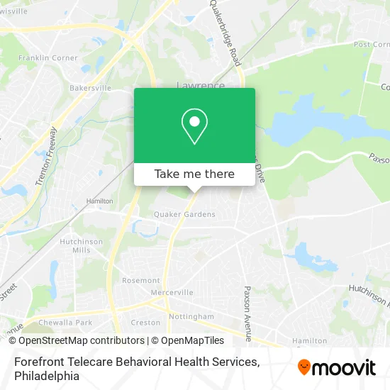 Mapa de Forefront Telecare Behavioral Health Services