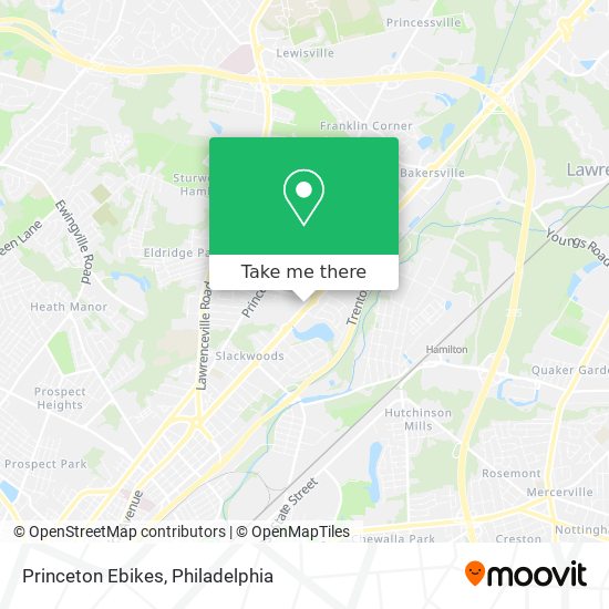 Princeton Ebikes map