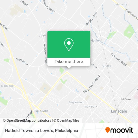 Mapa de Hatfield Township Lowe's