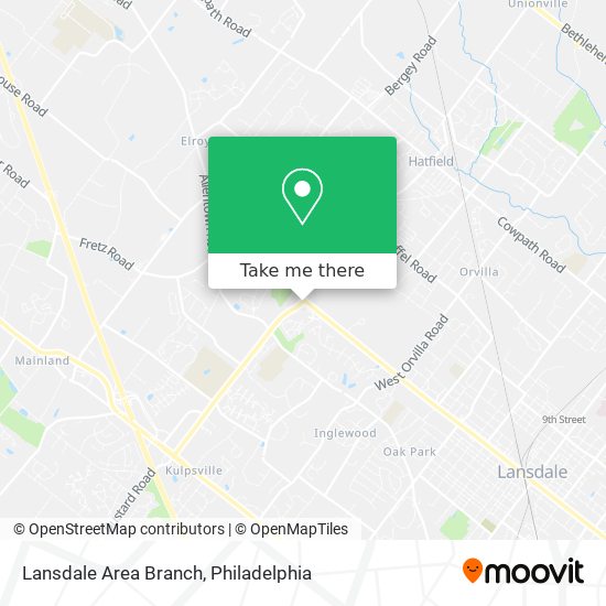 Mapa de Lansdale Area Branch