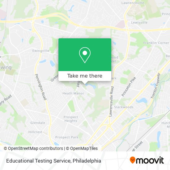 Educational Testing Service map
