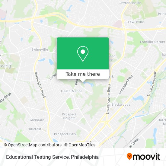 Mapa de Educational Testing Service