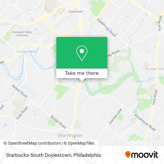Mapa de Starbucks-South Doylestown