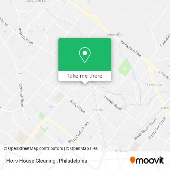 Flors House Cleaning' map