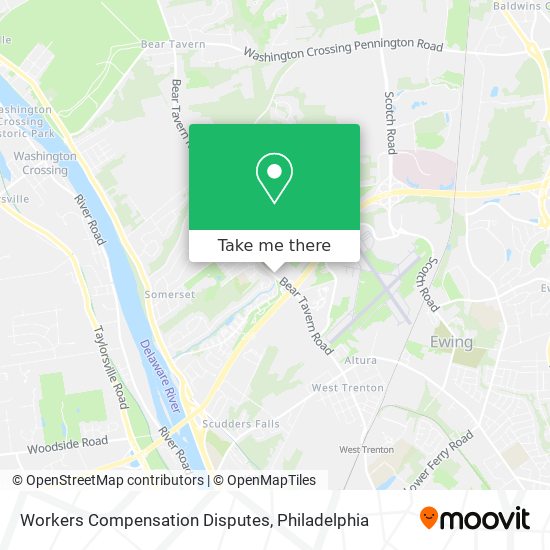 Workers Compensation Disputes map