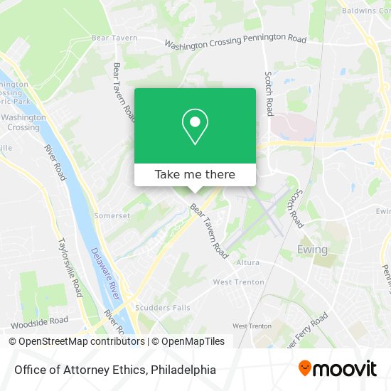 Office of Attorney Ethics map