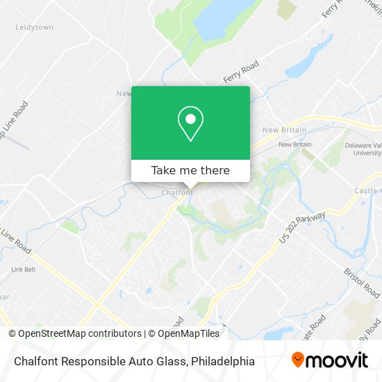 Mapa de Chalfont Responsible Auto Glass