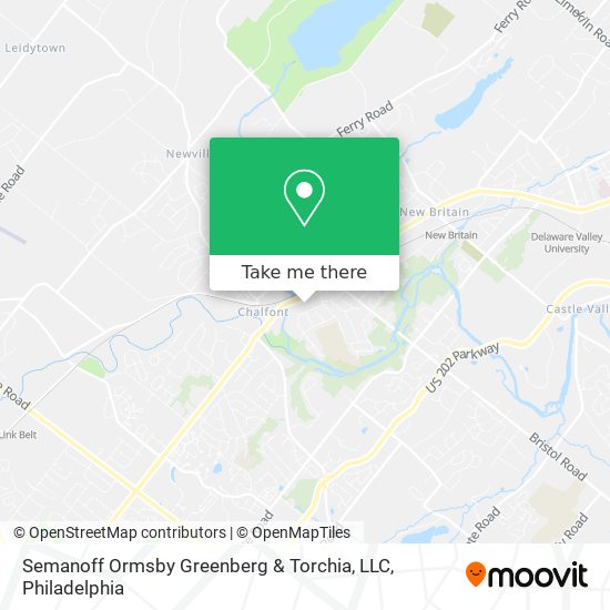 Semanoff Ormsby Greenberg & Torchia, LLC map