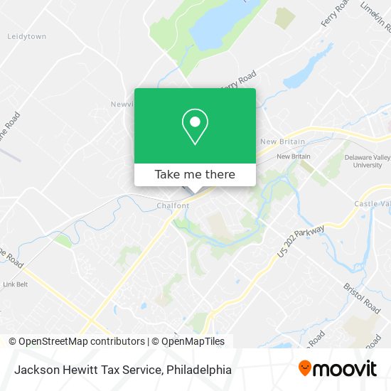 Jackson Hewitt Tax Service map