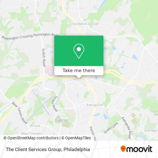 The Client Services Group map