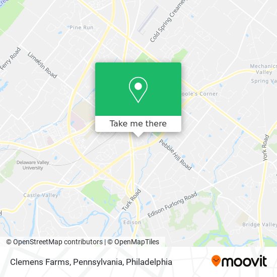 Mapa de Clemens Farms, Pennsylvania