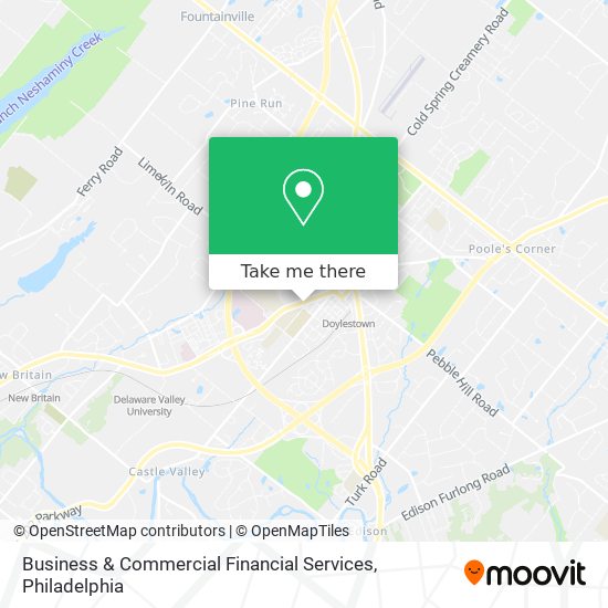 Mapa de Business & Commercial Financial Services