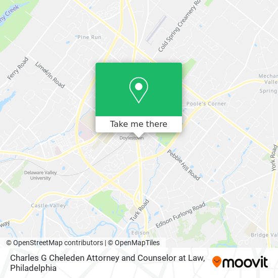 Charles G Cheleden Attorney and Counselor at Law map