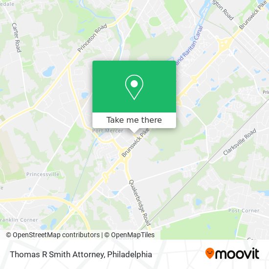 Thomas R Smith Attorney map