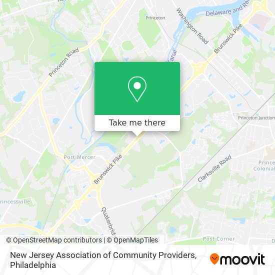 Mapa de New Jersey Association of Community Providers