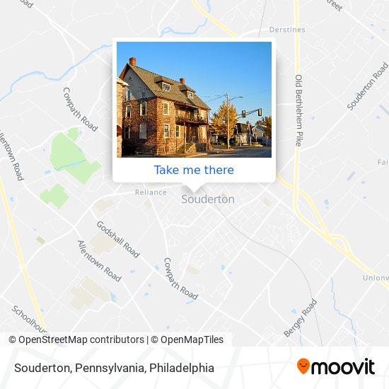 Mapa de Souderton, Pennsylvania