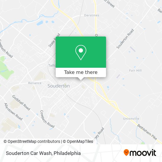 Souderton Car Wash map