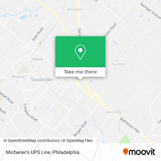 Michener's UPS Line map