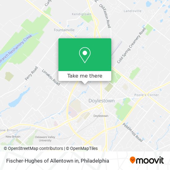 Fischer-Hughes of Allentown in map