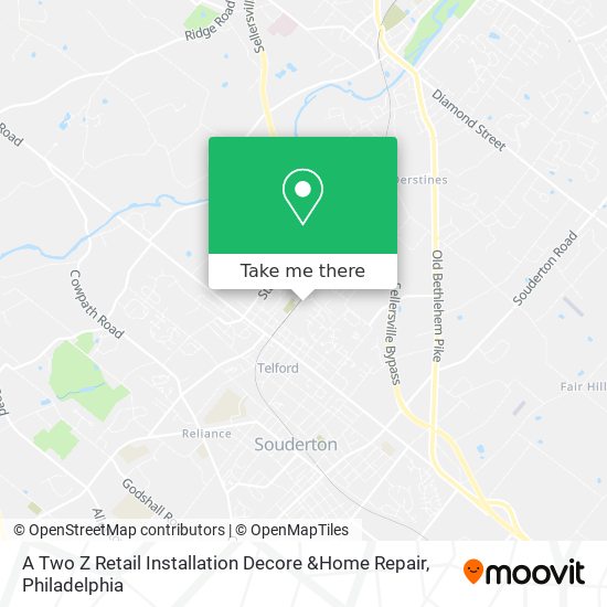 A Two Z Retail Installation Decore &Home Repair map