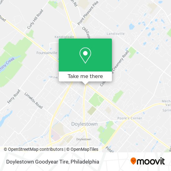 Doylestown Goodyear Tire map