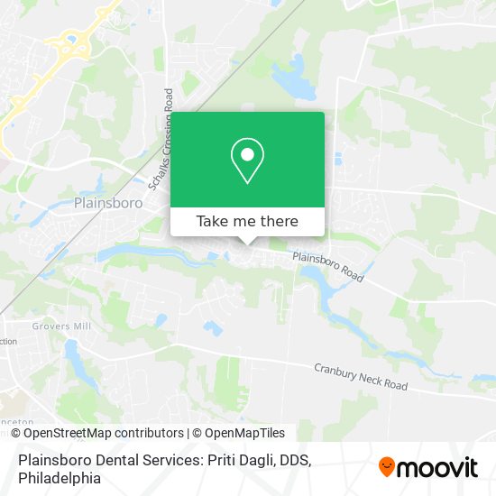 Mapa de Plainsboro Dental Services: Priti Dagli, DDS
