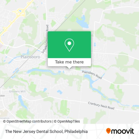 The New Jersey Dental School map