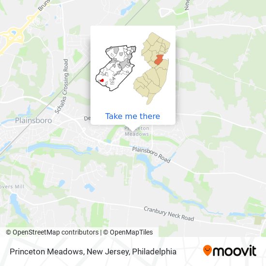 Princeton Meadows, New Jersey map