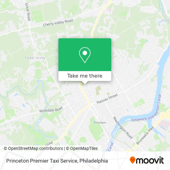 Mapa de Princeton Premier Taxi Service