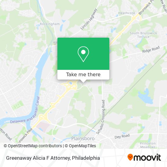 Greenaway Alicia F Attorney map