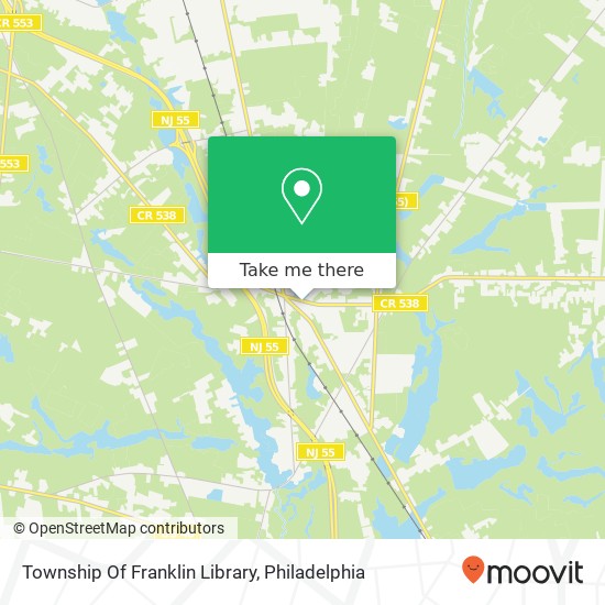 Mapa de Township Of Franklin Library