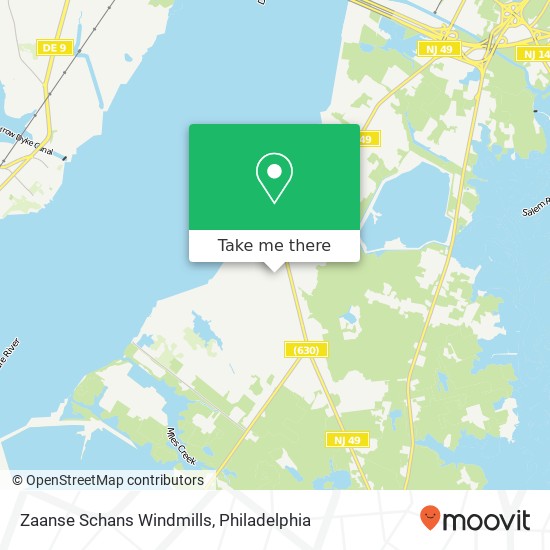 Mapa de Zaanse Schans Windmills