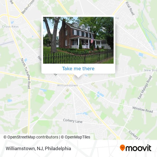 Mapa de Williamstown, NJ