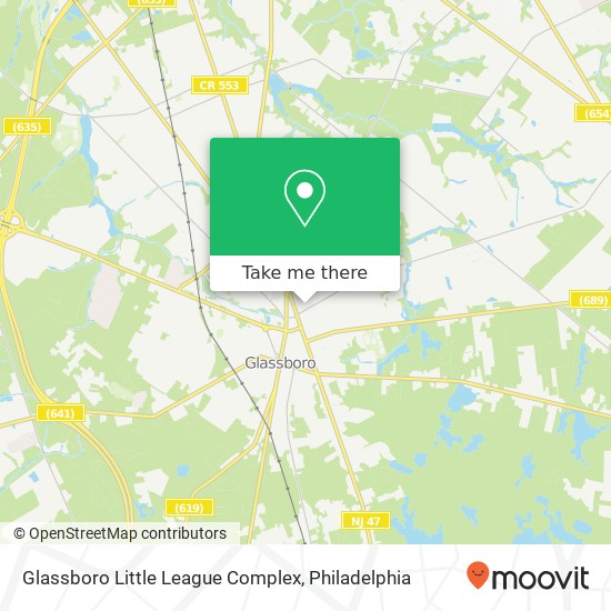 Mapa de Glassboro Little League Complex