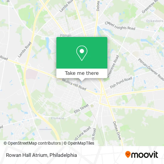 Rowan Hall Atrium map