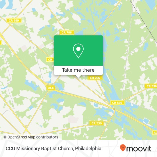 Mapa de CCU Missionary Baptist Church