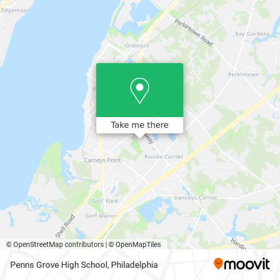 Mapa de Penns Grove High School