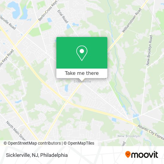 Mapa de Sicklerville, NJ